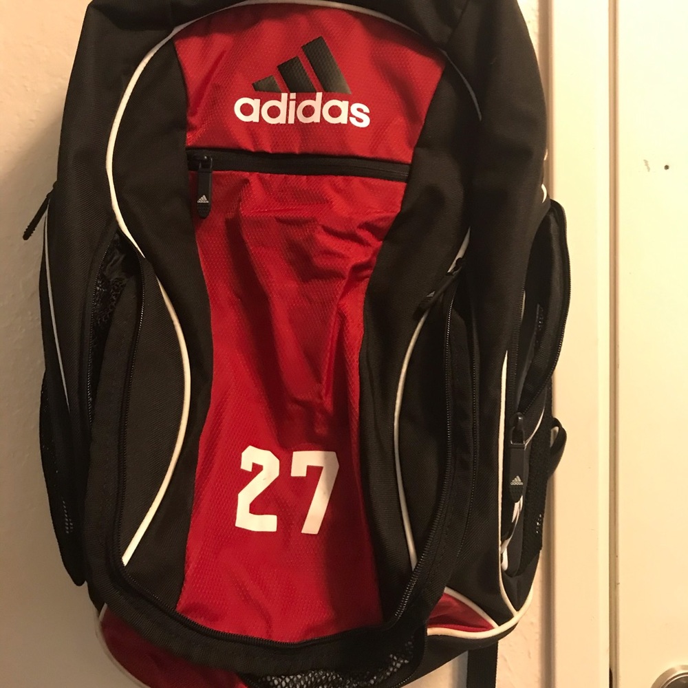 Adidas soccer bagpack red/black